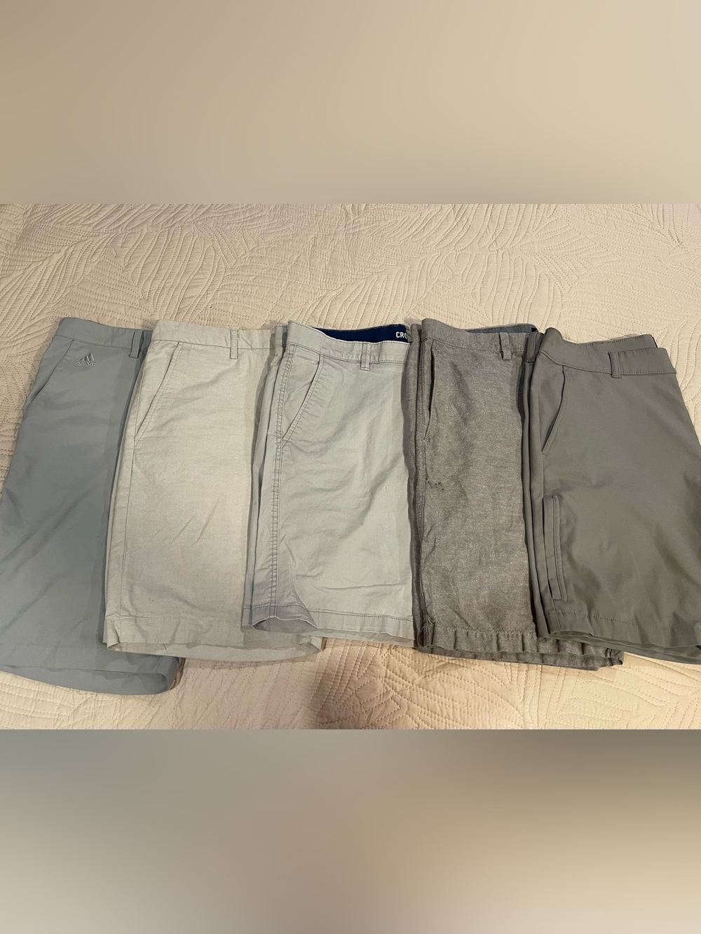 Light Gray Men’s Cotton Chino Shorts